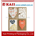lovely heart-shaped fancy paper color card